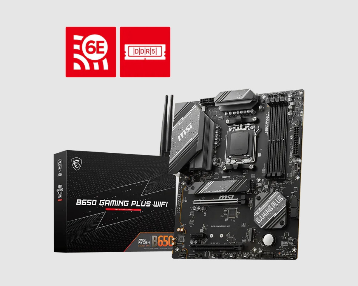 微星 B650 GAMING PLUS WIFI(ATX/3+2年保)