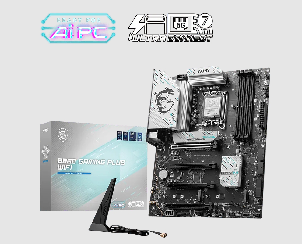 微星 B860 GAMING PLUS WIFI(ATX/3+2年保) 圖片 1