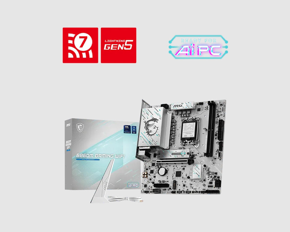 微星 B860M GAMING PLUS WIFI(M-ATX/3+2年保)