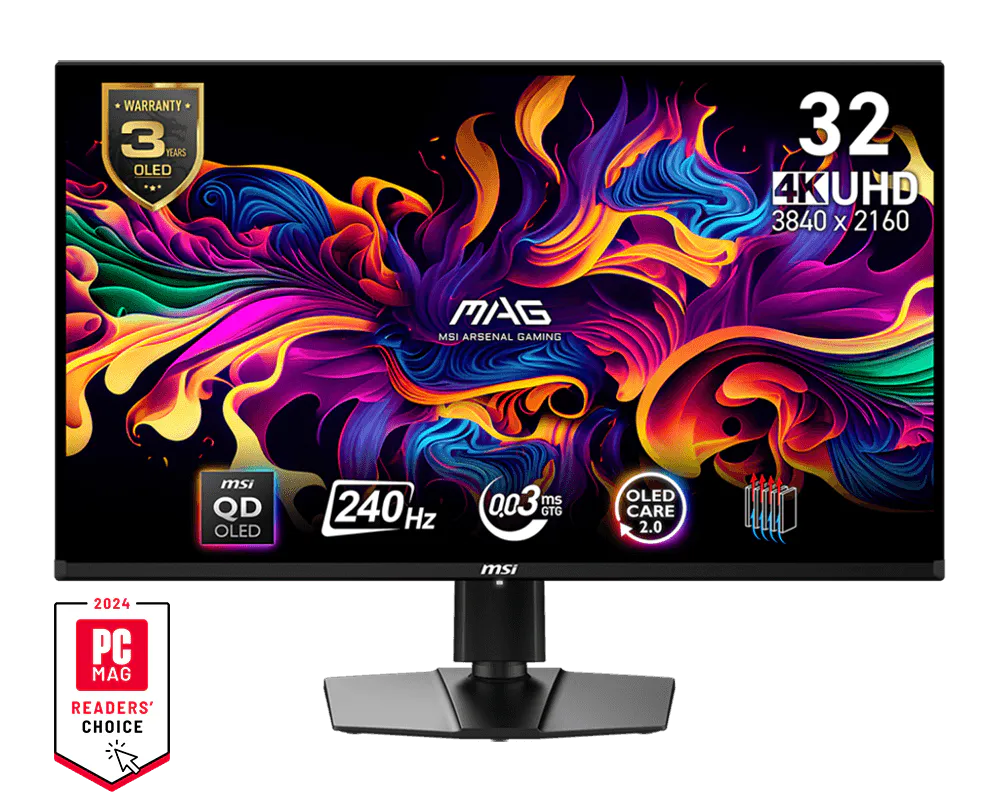 MSI 微星 MAG 321UPX QD-OLED 螢幕 圖片 1