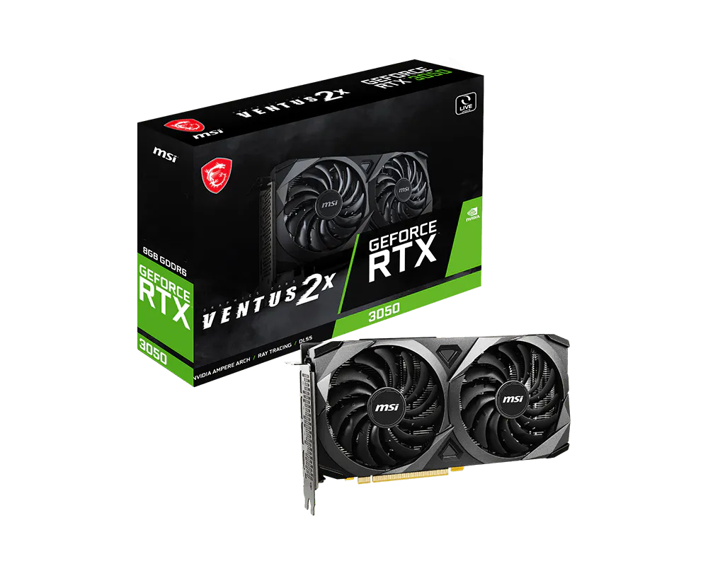 MSI 微星 GeForce RTX™ 3050 VENTUS 2X 8G 顯示卡 圖片 1