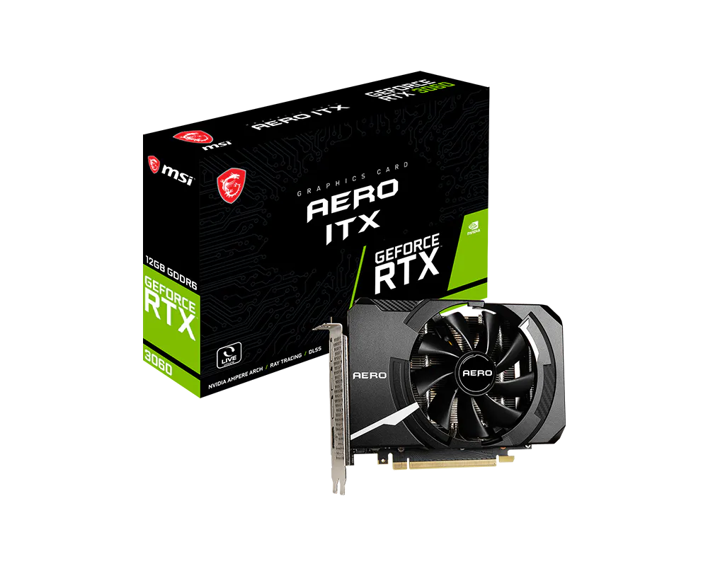 MSI 微星 GeForce RTX™ 3060 AERO ITX 12G 顯示卡 圖片 1