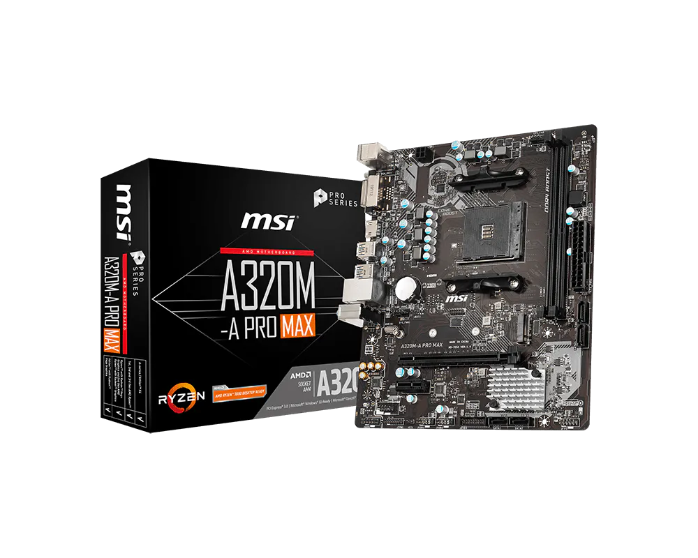 MSI 微星 A320M-A PRO MAX 主機板