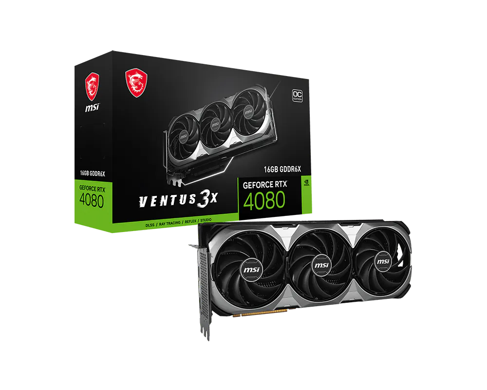 MSI 微星 GeForcee RTX™ 4080 16GB VENTUS 3X E OC 顯示卡 圖片 1