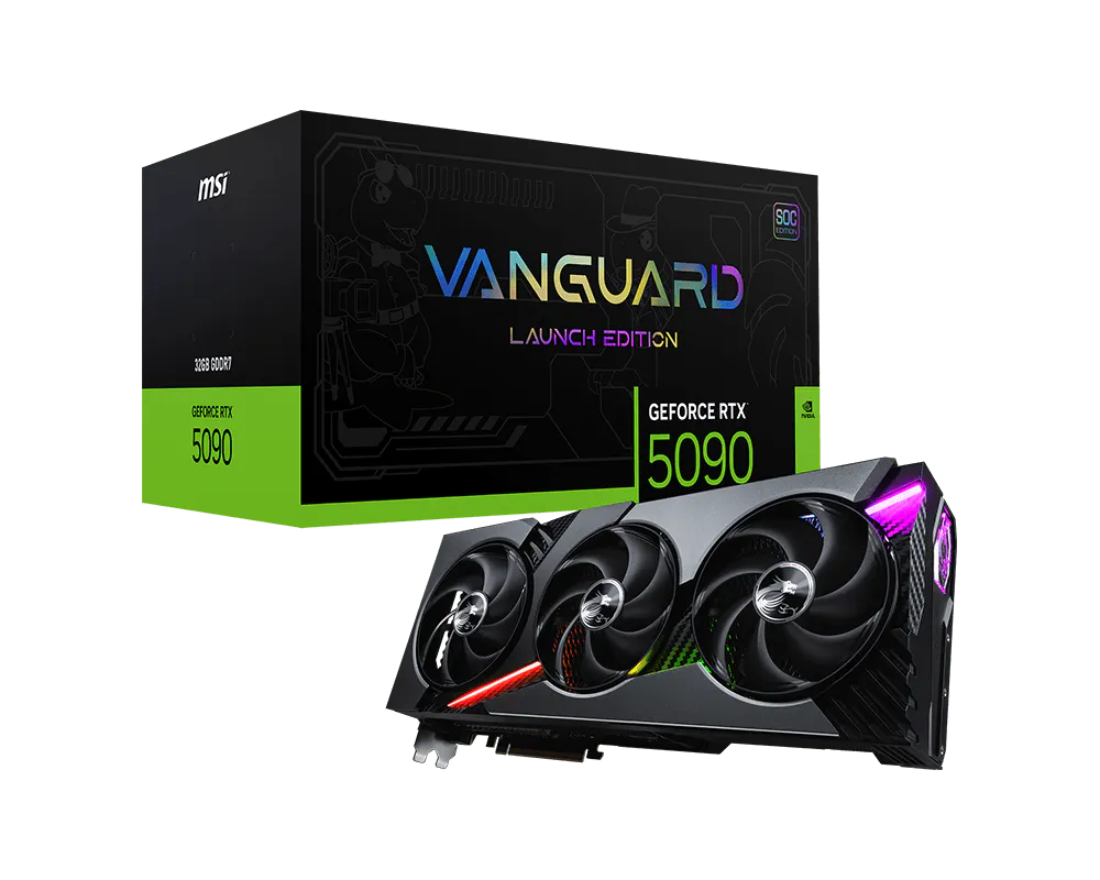 MSI 微星 GeForce RTX™ 5090 32G VANGUARD SOC LAUNCH EDITION 顯示卡 圖片 1