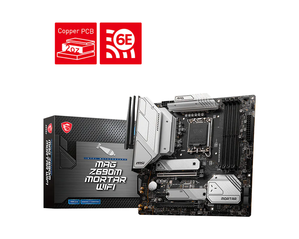 MSI 微星 MAG Z690M MORTAR WIFI 主機板
