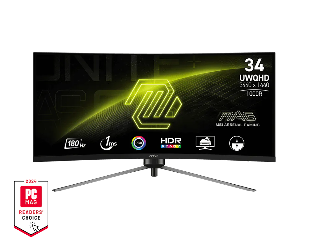 MSI 微星 MAG 345CQR 螢幕 圖片 1