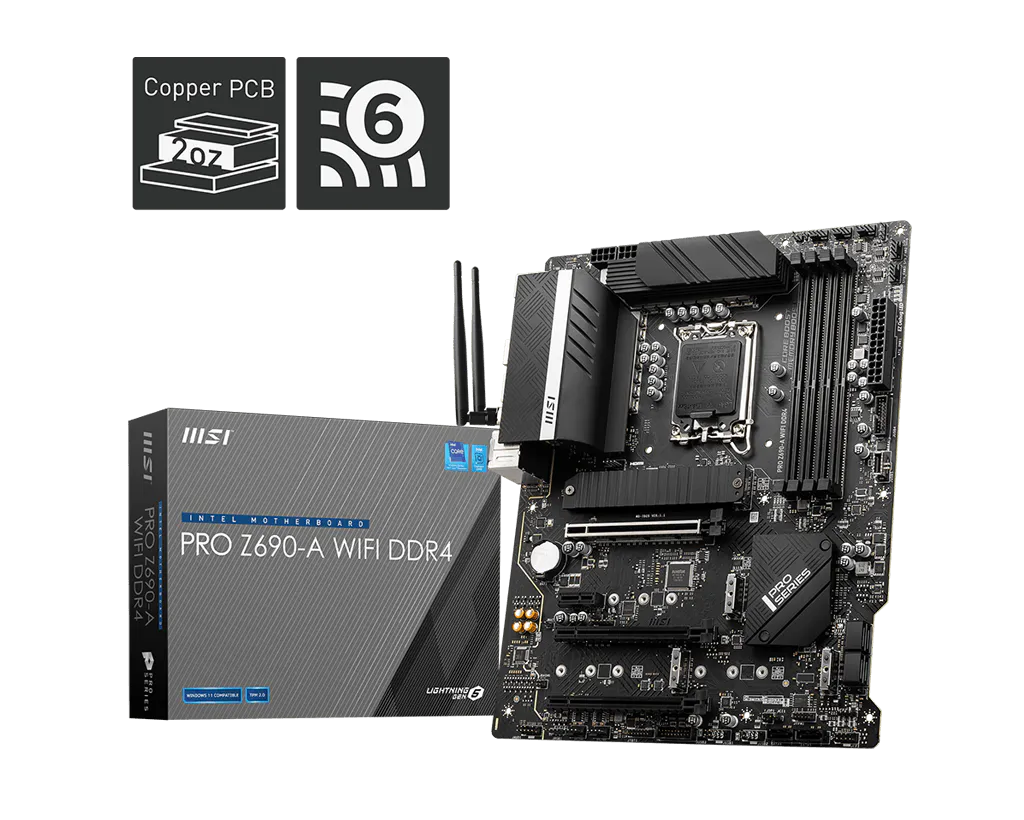 MSI 微星 PRO Z690-A WIFI DDR4 主機板