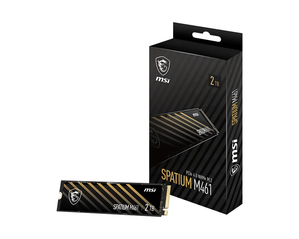 MSI 微星 SPATIUM M461 PCIe 4.0 NVMe M.2 1TB 固態硬碟