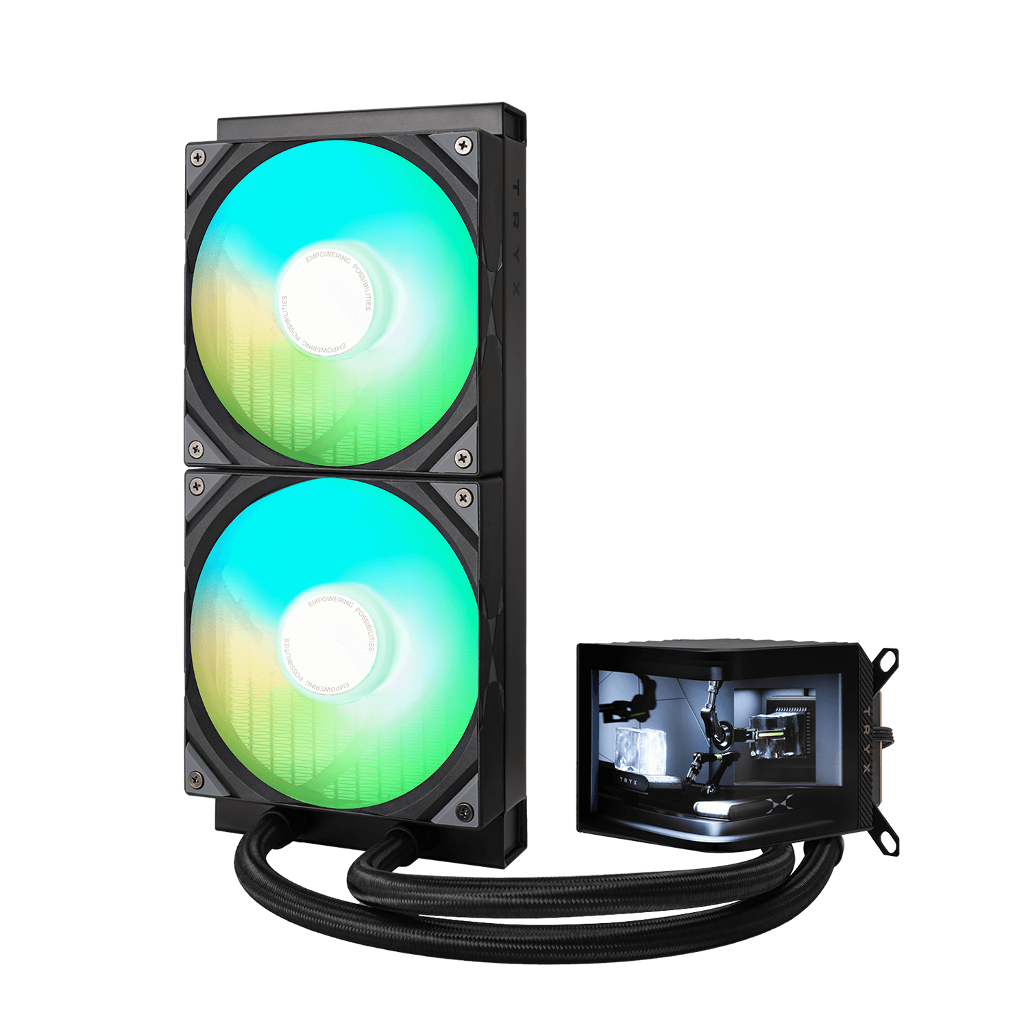 TRYX PANORAMA ARGB 280 黑色 一體式水冷散熱器 圖片 1