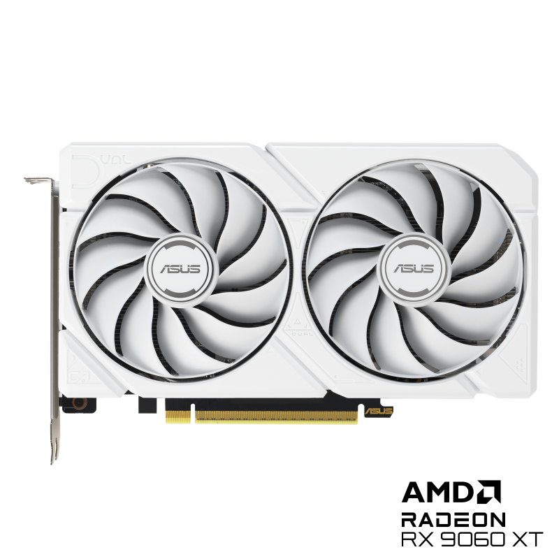 ASUS 華碩 DUAL-RX9060XT-16G-WHITE 顯示卡 圖片 1