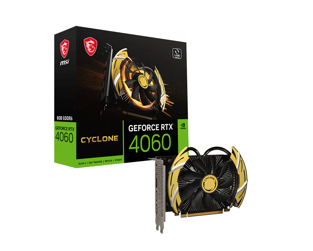 MSI 微星 GeForce RTX™ 4060 CYCLONE 8G 顯示卡 圖片 1