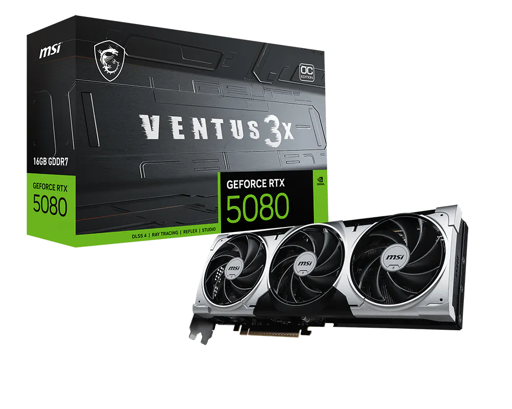 MSI 微星 GeForce RTX™ 5080 16G VENTUS 3X OC PLUS 顯示卡 圖片 1