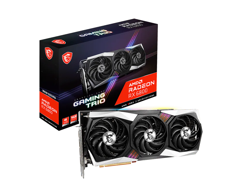 MSI 微星 Radeon RX 6800 GAMING TRIO 16G 顯示卡 圖片 1