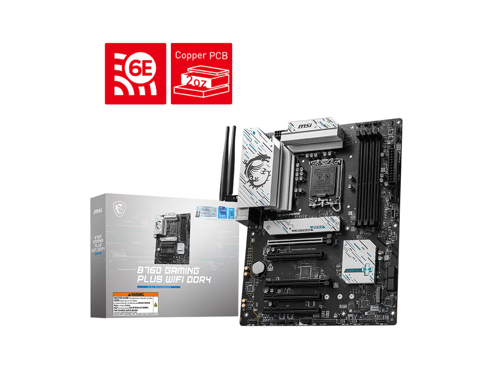 MSI 微星 B760 GAMING PLUS WIFI DDR4 主機板