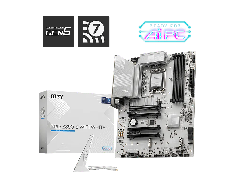 MSI 微星 PRO Z890-S WIFI WHITE 主機板