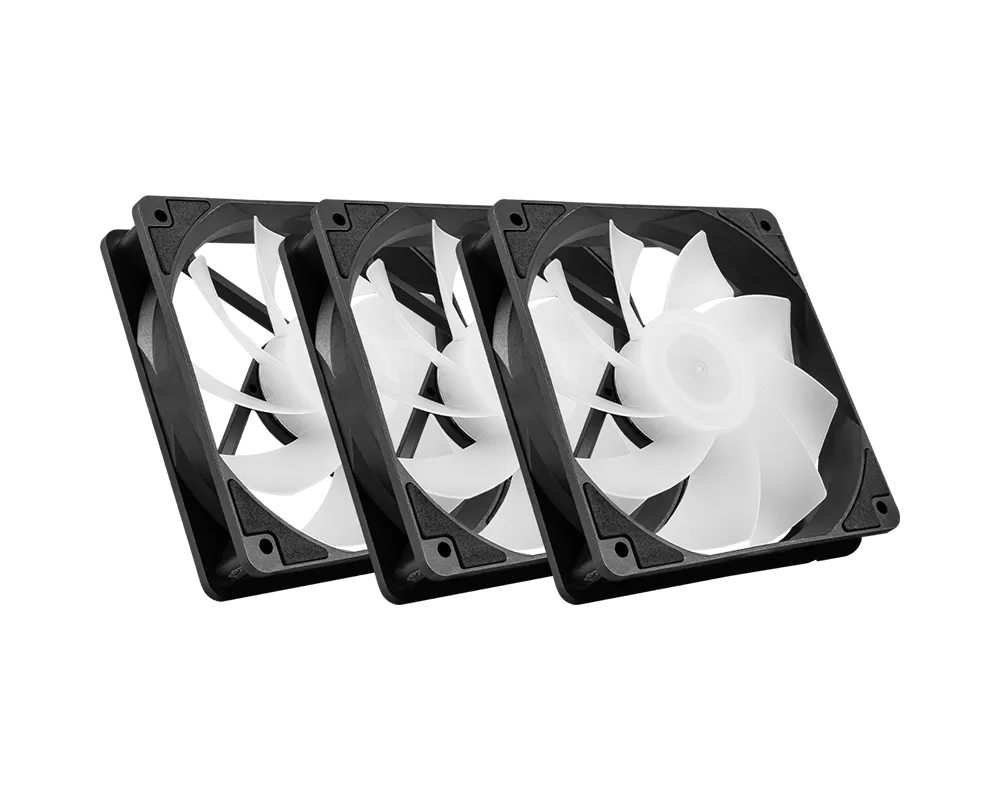 MSI 微星 MAG F120 ARGB 黑色 3 入裝 機殼風扇 圖片 1