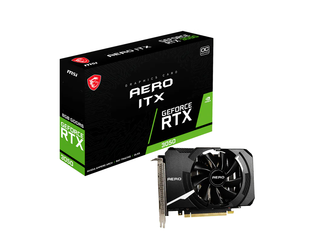 MSI 微星 GeForce RTX™ 3050 AERO ITX 8G OC 顯示卡 圖片 1