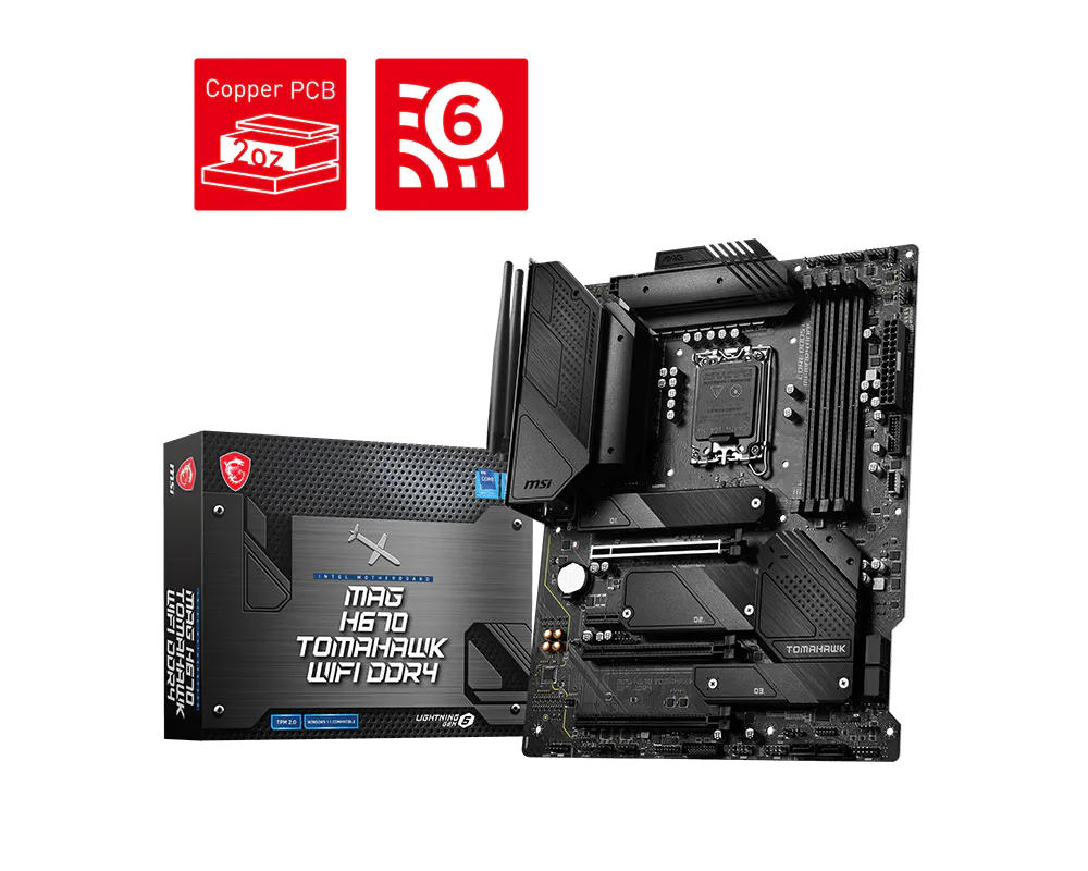 MSI 微星 MAG H670 TOMAHAWK WIFI DDR4 主機板