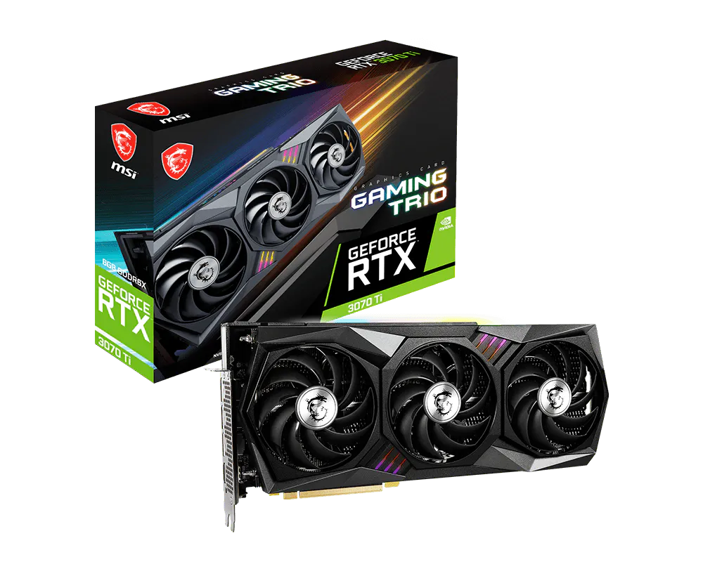 MSI 微星 GeForce RTX™ 3070 Ti GAMING TRIO 8G 顯示卡 圖片 1