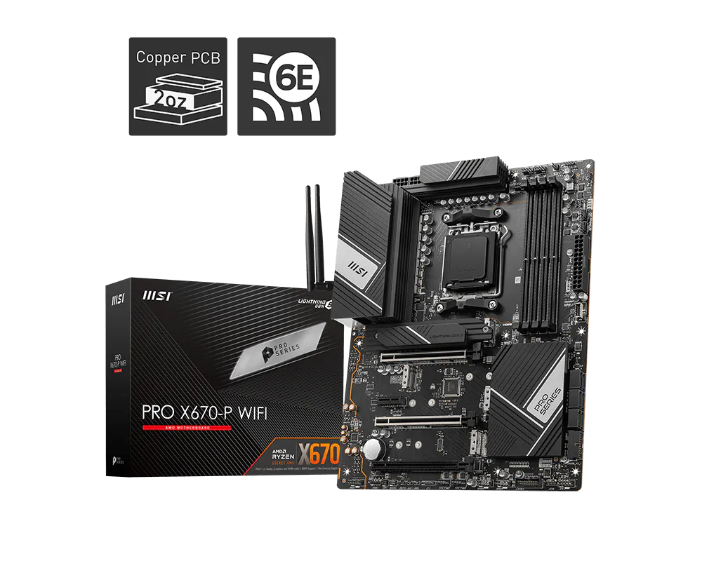 MSI 微星 PRO X670-P WIFI 主機板 圖片 1