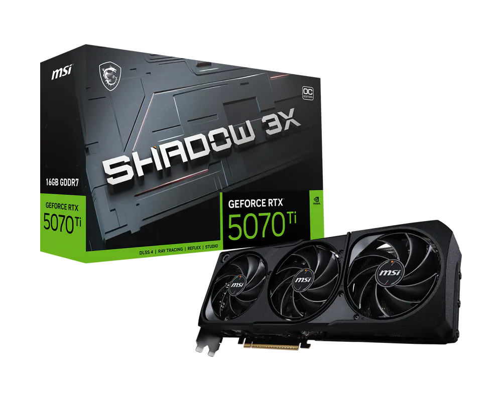 MSI 微星 GeForce RTX™ 5070 Ti 16G SHADOW 3X OC 顯示卡 圖片 1
