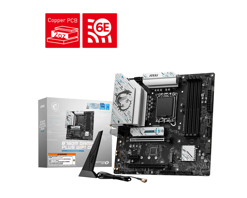 MSI 微星 B760M GAMING PLUS WIFI DDR4 主機板