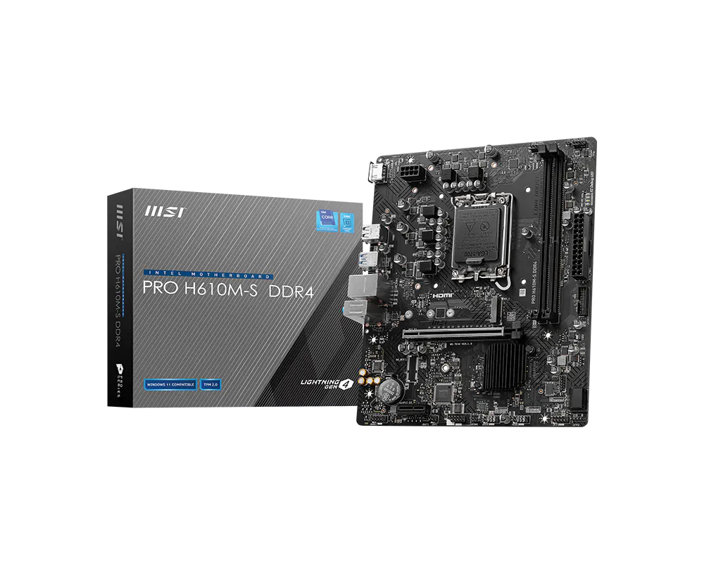 MSI 微星 PRO H610M-S DDR4 主機板