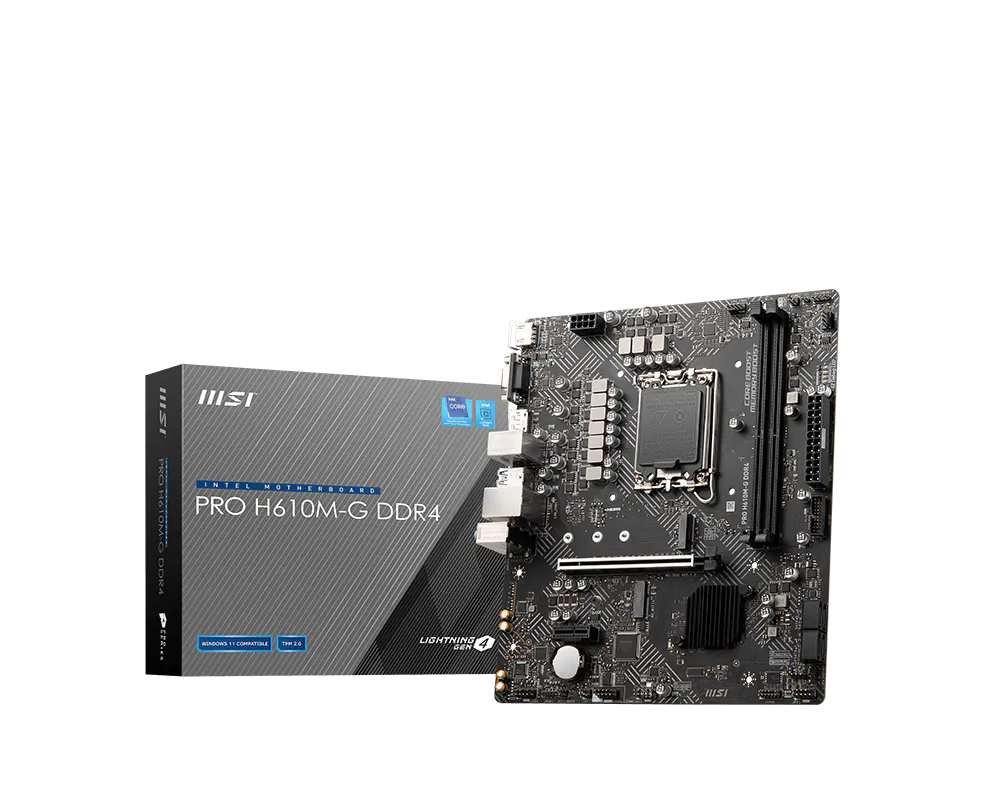 MSI 微星 PRO H610M-G DDR4 主機板