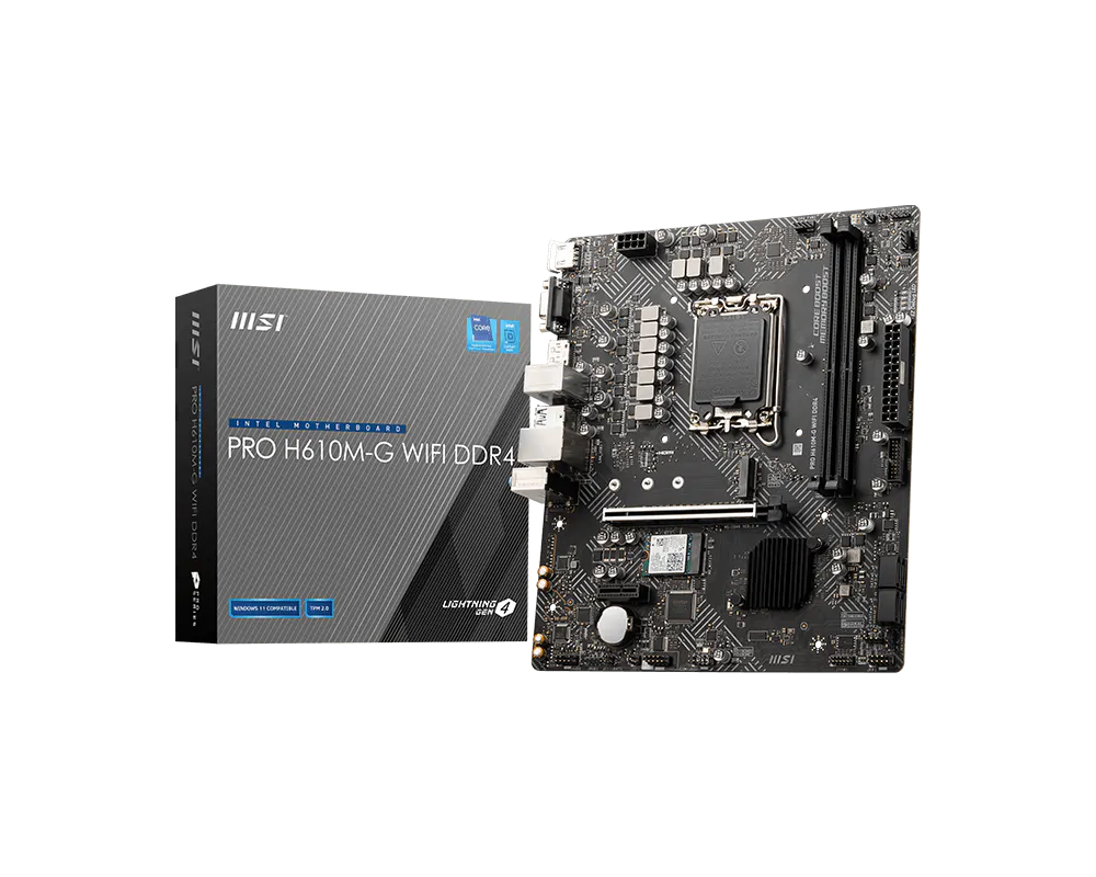 MSI 微星 PRO H610M-G WIFI DDR4 主機板