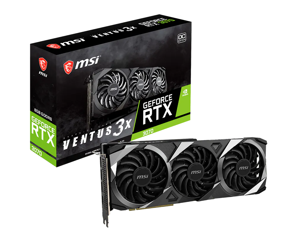 MSI 微星 GeForce RTX™ 3070 VENTUS 3X OC 顯示卡 圖片 1