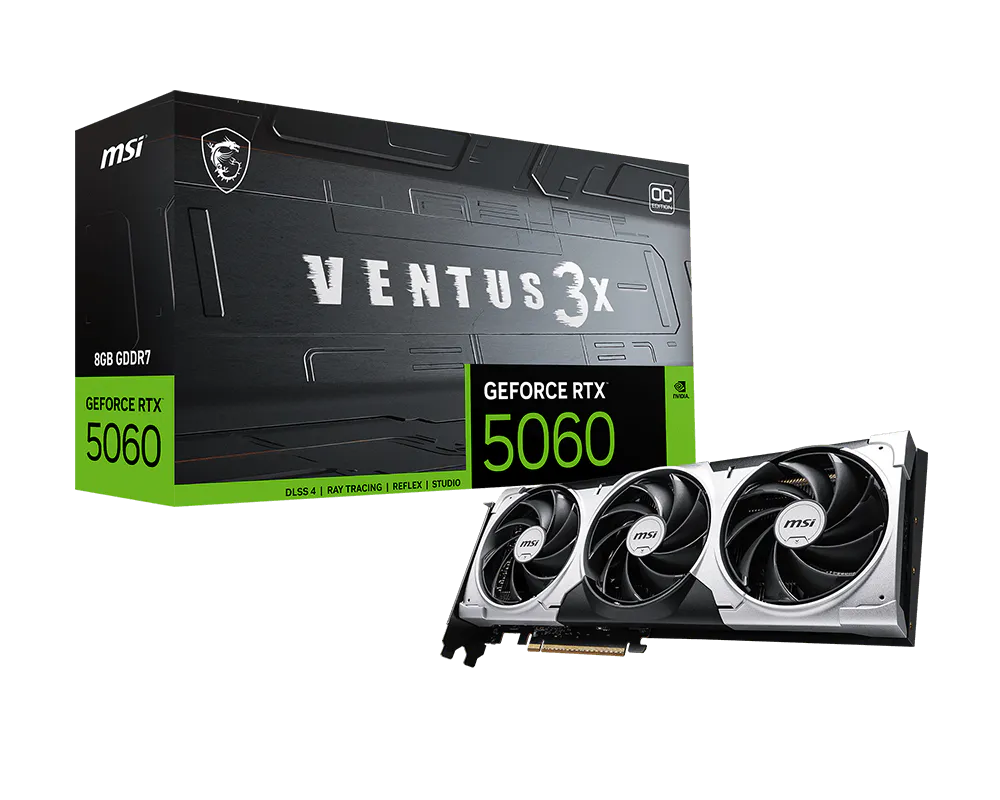 MSI 微星 GeForce RTX™ 5060 8G VENTUS 3X OC 顯示卡 圖片 1