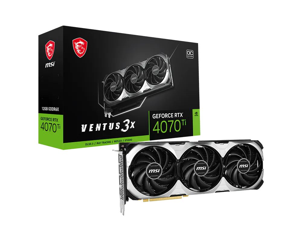 MSI 微星 GeForce RTX™ 4070 Ti VENTUS 3X E 12G OC 顯示卡 圖片 1
