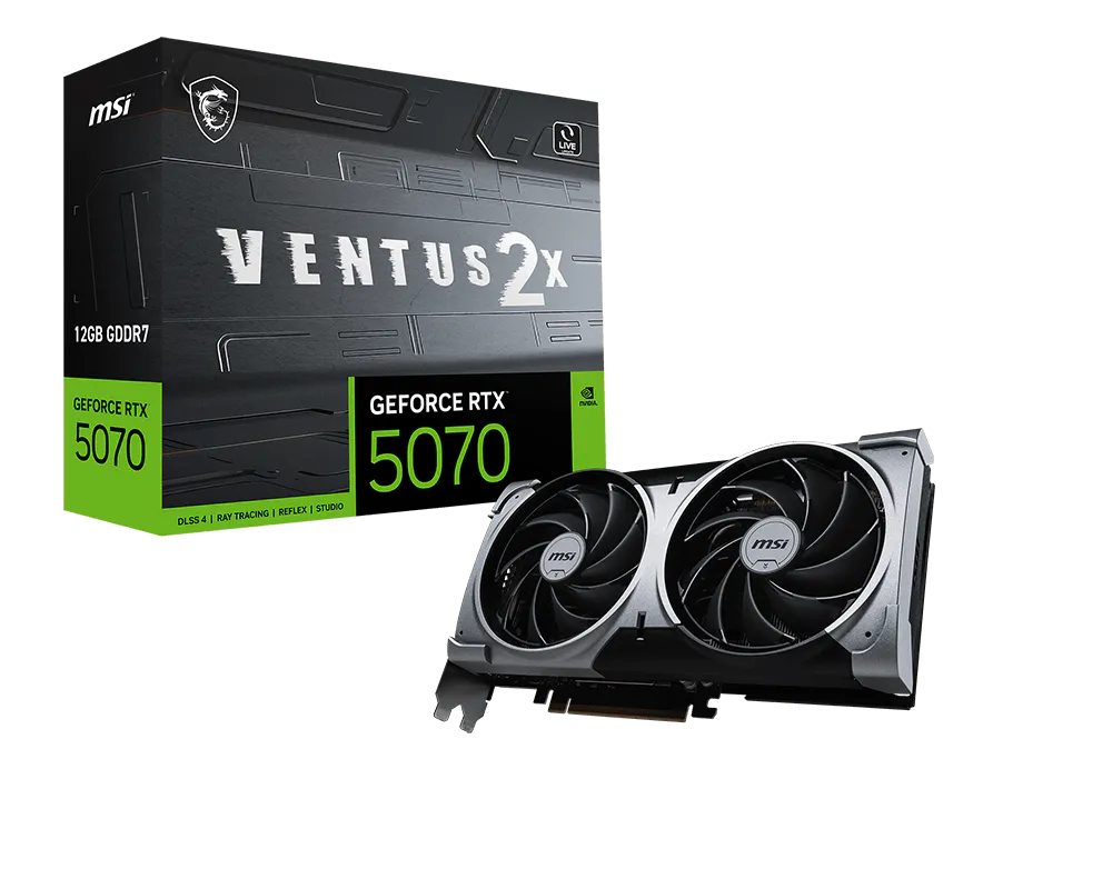 MSI 微星 GeForce RTX™ 5070 12G VENTUS 2X 顯示卡 圖片 1