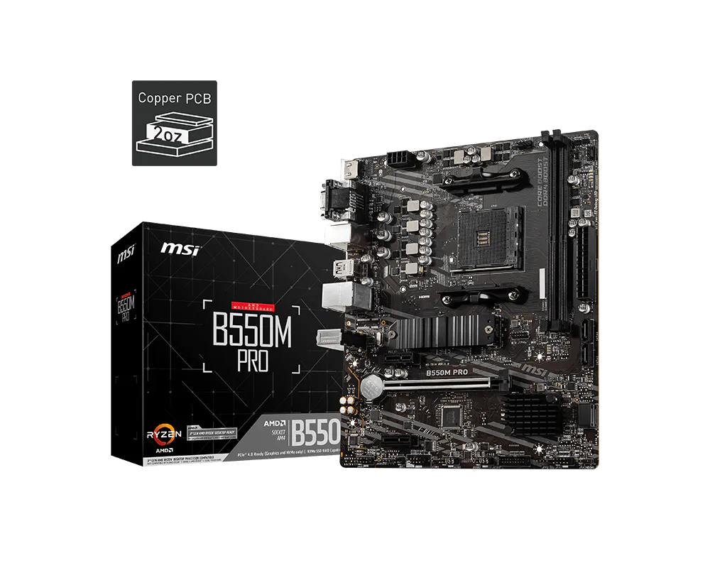 MSI 微星 B550M PRO 主機板