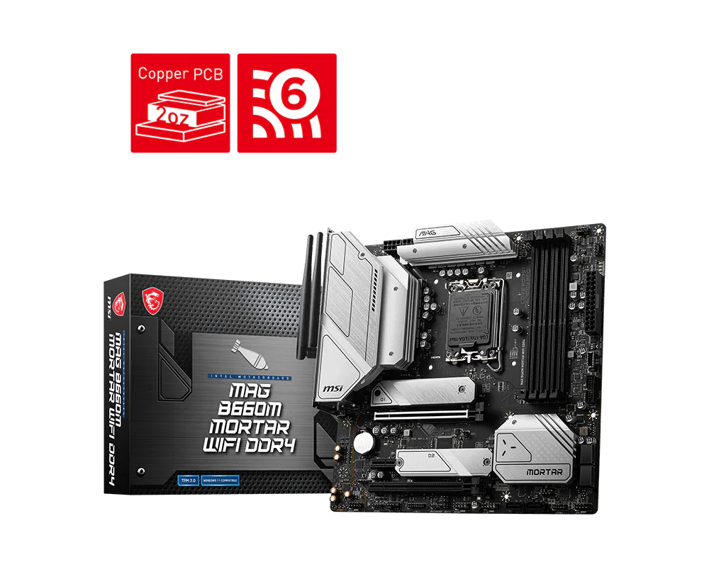 MSI 微星 MAG B660M MORTAR WIFI DDR4 主機板