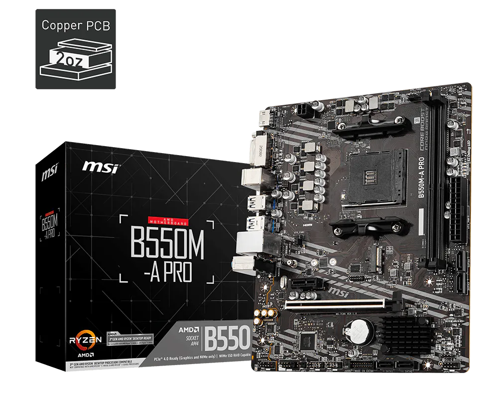 MSI 微星 B550M-A PRO 主機板