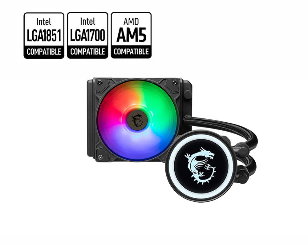 MSI 微星 MAG CORELIQUID B120 一體式 CPU 水冷散熱器 圖片 1