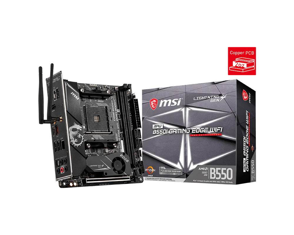 MSI 微星 MPG B550I GAMING EDGE WIFI 主機板