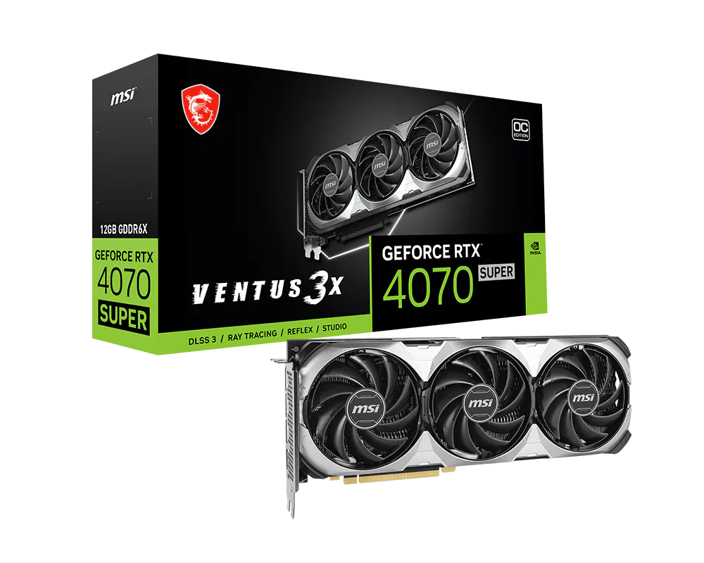 MSI 微星 GeForce RTX™ 4070 SUPER 12G VENTUS 3X OC 顯示卡 圖片 1