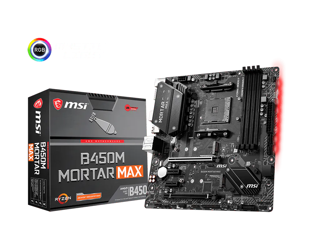 MSI 微星 B450M MORTAR MAX 主機板