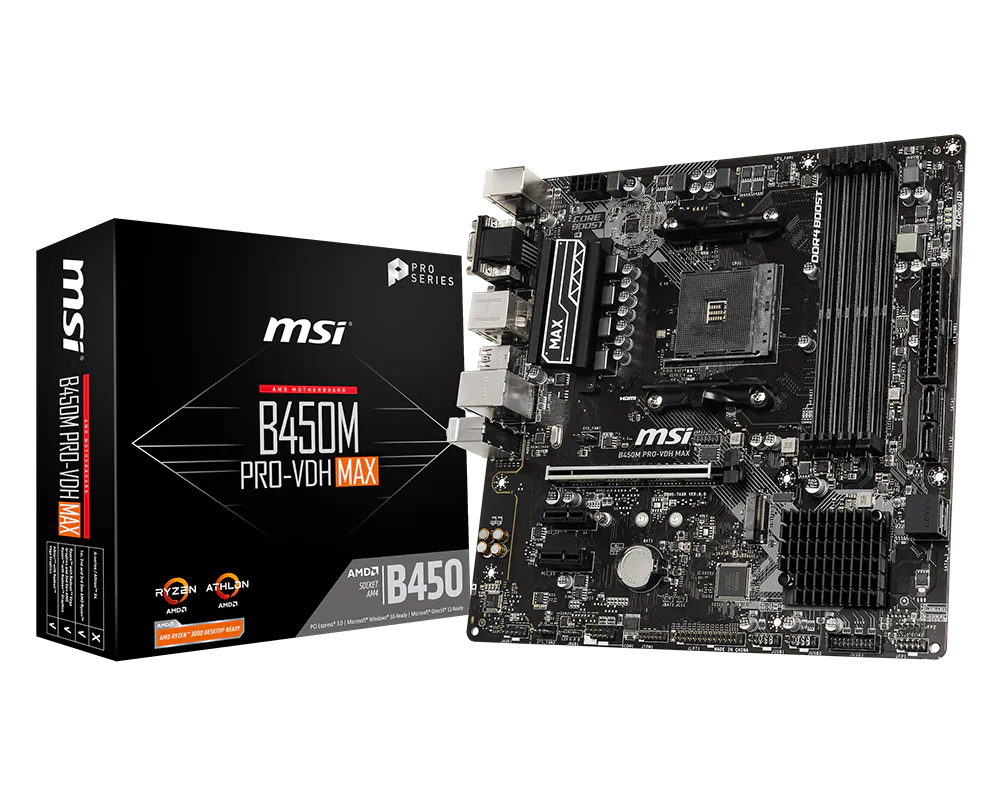 MSI 微星 B450M PRO-VDH MAX 主機板