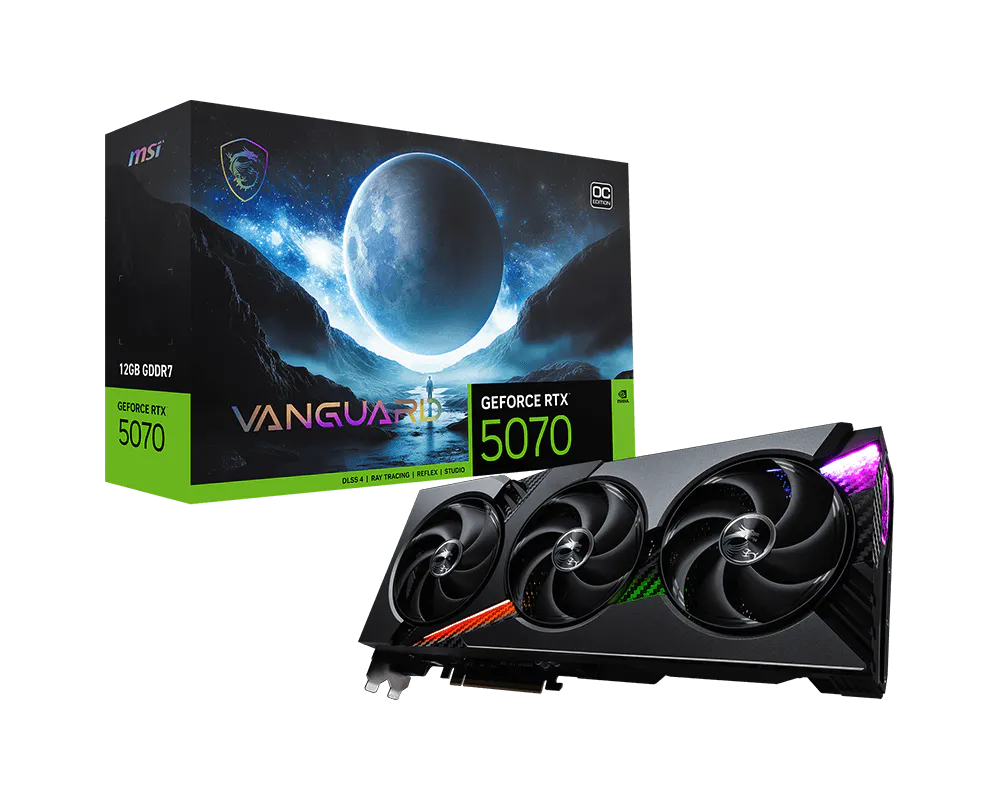 MSI 微星 GeForce RTX™ 5070 12G VANGUARD OC 顯示卡 圖片 1