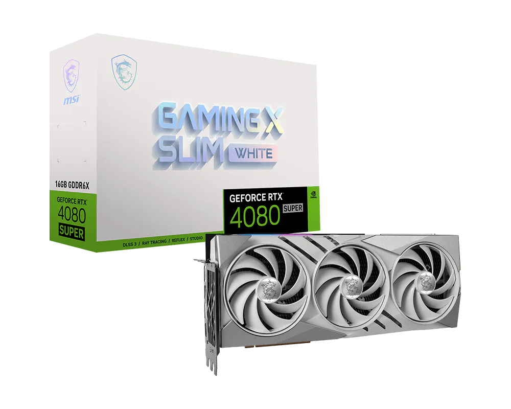 MSI 微星 GeForce RTX™ 4080 SUPER 16G GAMING X SLIM WHITE 顯示卡 圖片 1