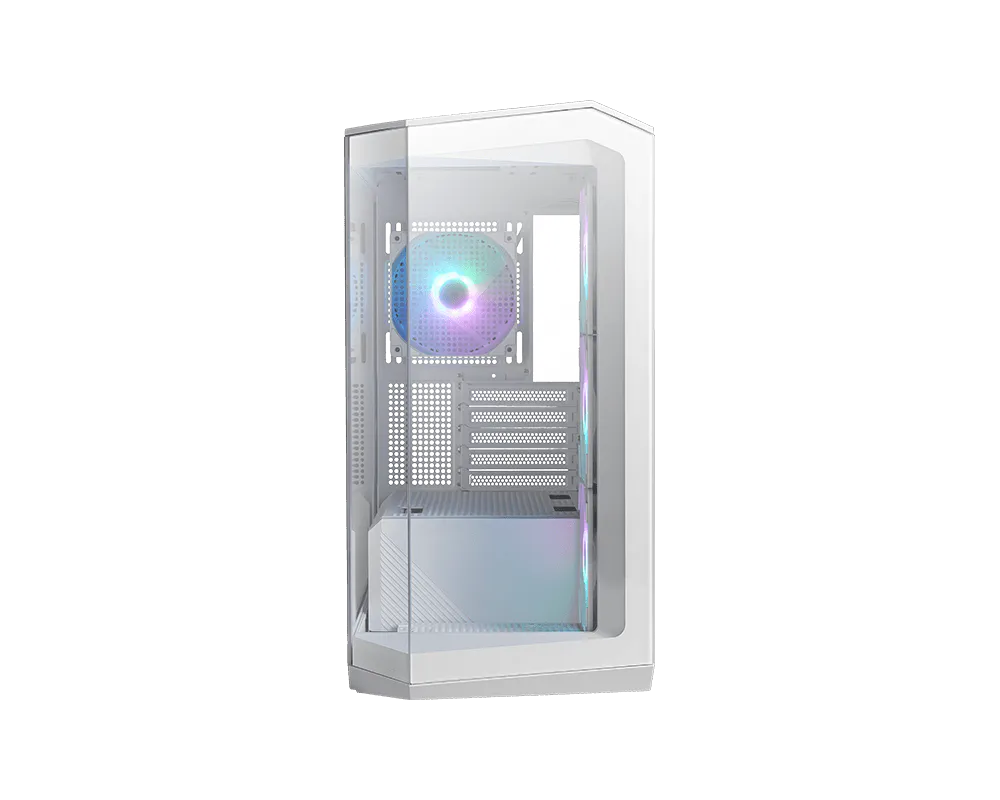 MSI 微星 MAG PANO M100R PZ 白色 電腦機殼 圖片 1