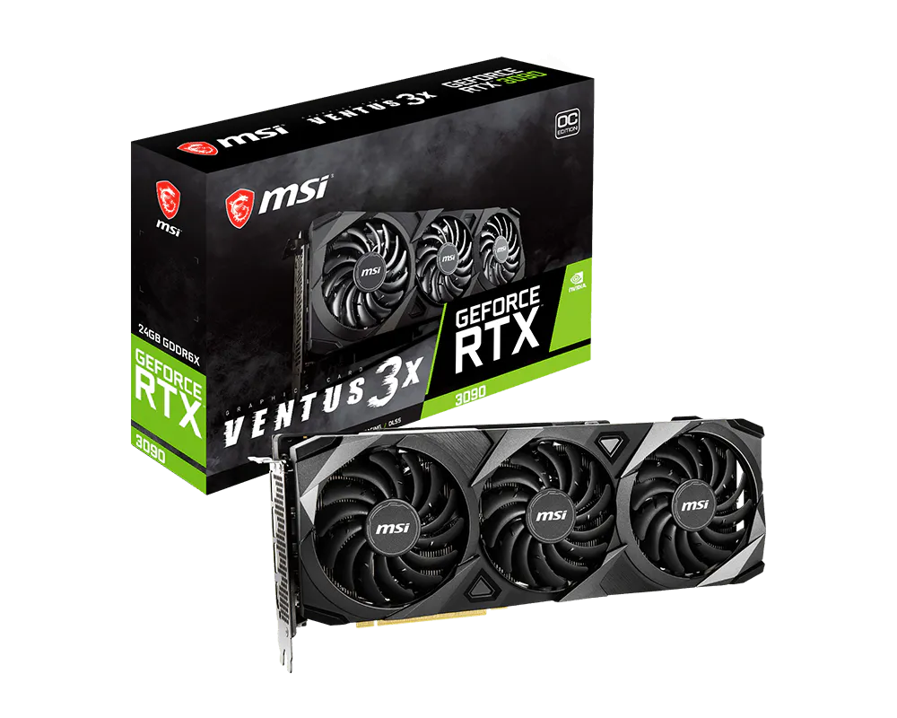 MSI 微星 GeForce RTX™ 3090 VENTUS 3X 24G OC 顯示卡 圖片 1