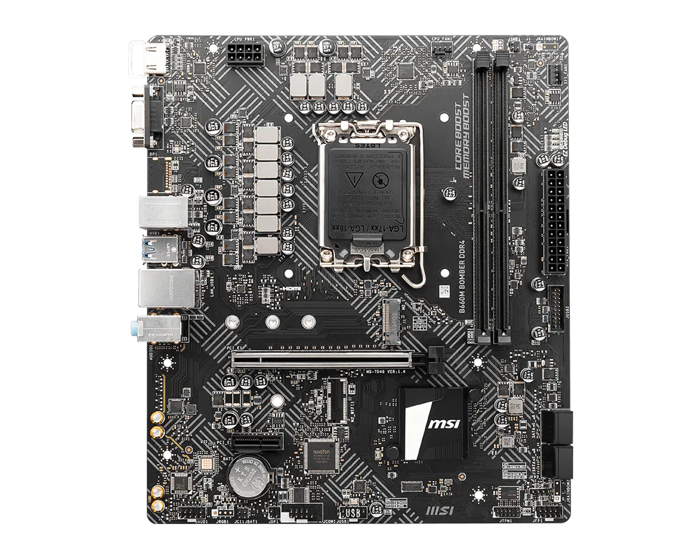MSI 微星 B660M BOMBER DDR4 主機板