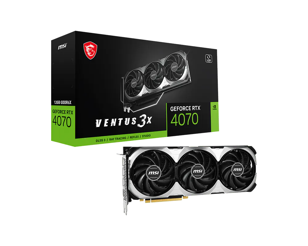 MSI 微星 GeForce RTX™ 4070 VENTUS 3X 12G 顯示卡 圖片 1