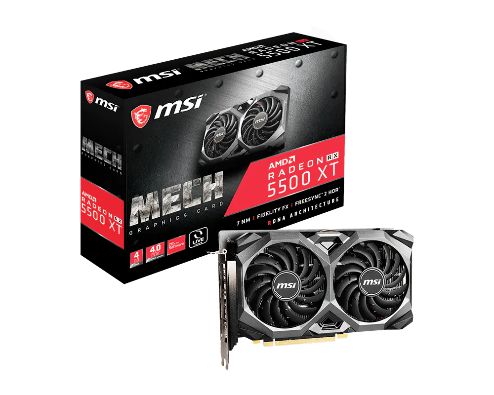 MSI 微星 Radeon RX 5500 XT MECH 4G 顯示卡 圖片 1