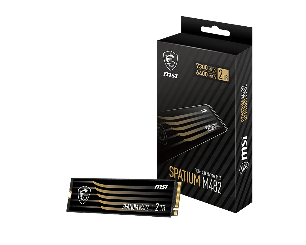 MSI 微星 SPATIUM M482 PCIe 4.0 NVMe M.2 2TB 固態硬碟